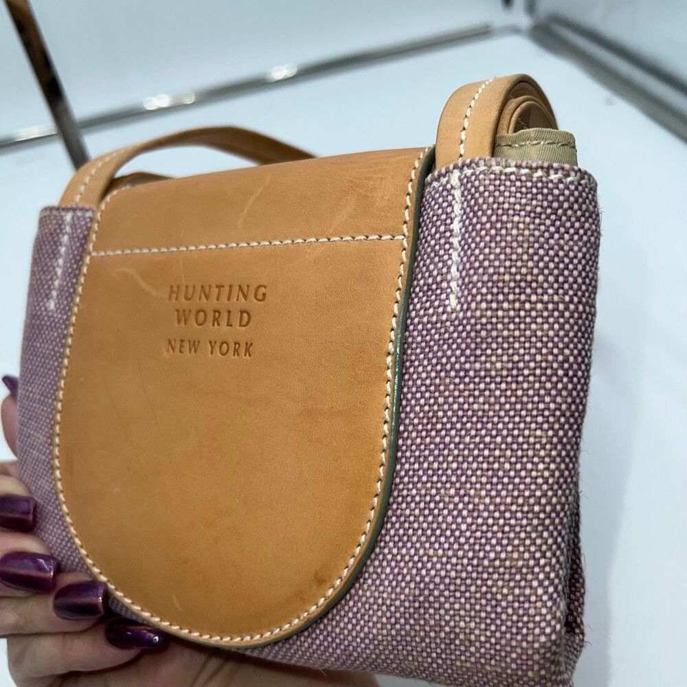 Hunting World Made in Italy‎ Foldable Tote Bag Shoulder Bag Cotton Linen Blend x - Picture 15 of 15